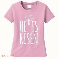He Is Risen Christian Gifts Happy Easter Women's T-Shirt thumb 0