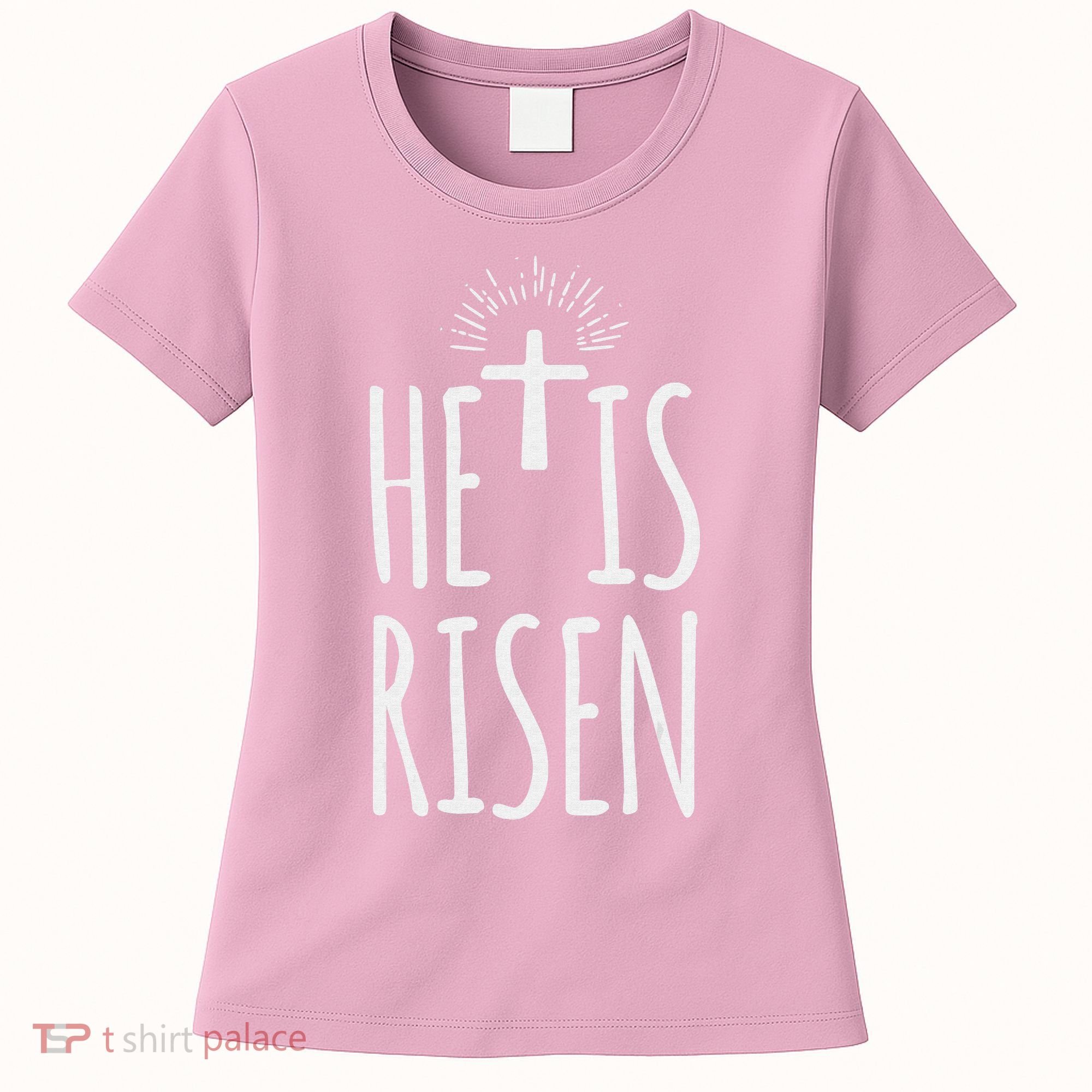 He Is Risen Christian Gifts Happy Easter Women's T-Shirt