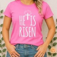 He Is Risen Christian Gifts Happy Easter Women's T-Shirt thumb 2