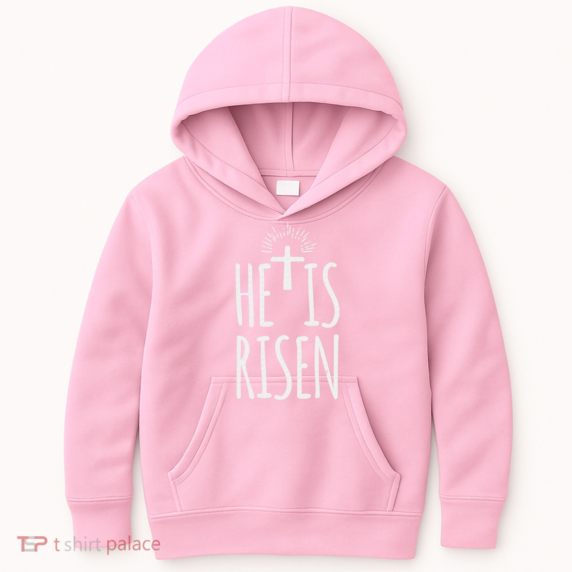 He Is Risen Christian Gifts Happy Easter Kids Hoodie