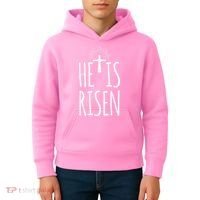 He Is Risen Christian Gifts Happy Easter Kids Hoodie thumb 4