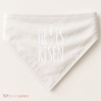 He Is Risen Christian Gifts Happy Easter USA-Made Doggie Bandana thumb 0