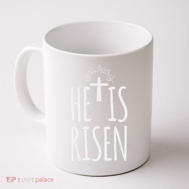 He Is Risen Christian Gifts Happy Easter Coffee Mug
