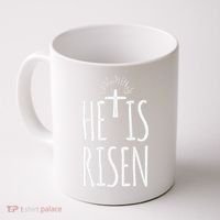 He Is Risen Christian Gifts Happy Easter Coffee Mug thumb 0