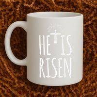 He Is Risen Christian Gifts Happy Easter Coffee Mug thumb 2