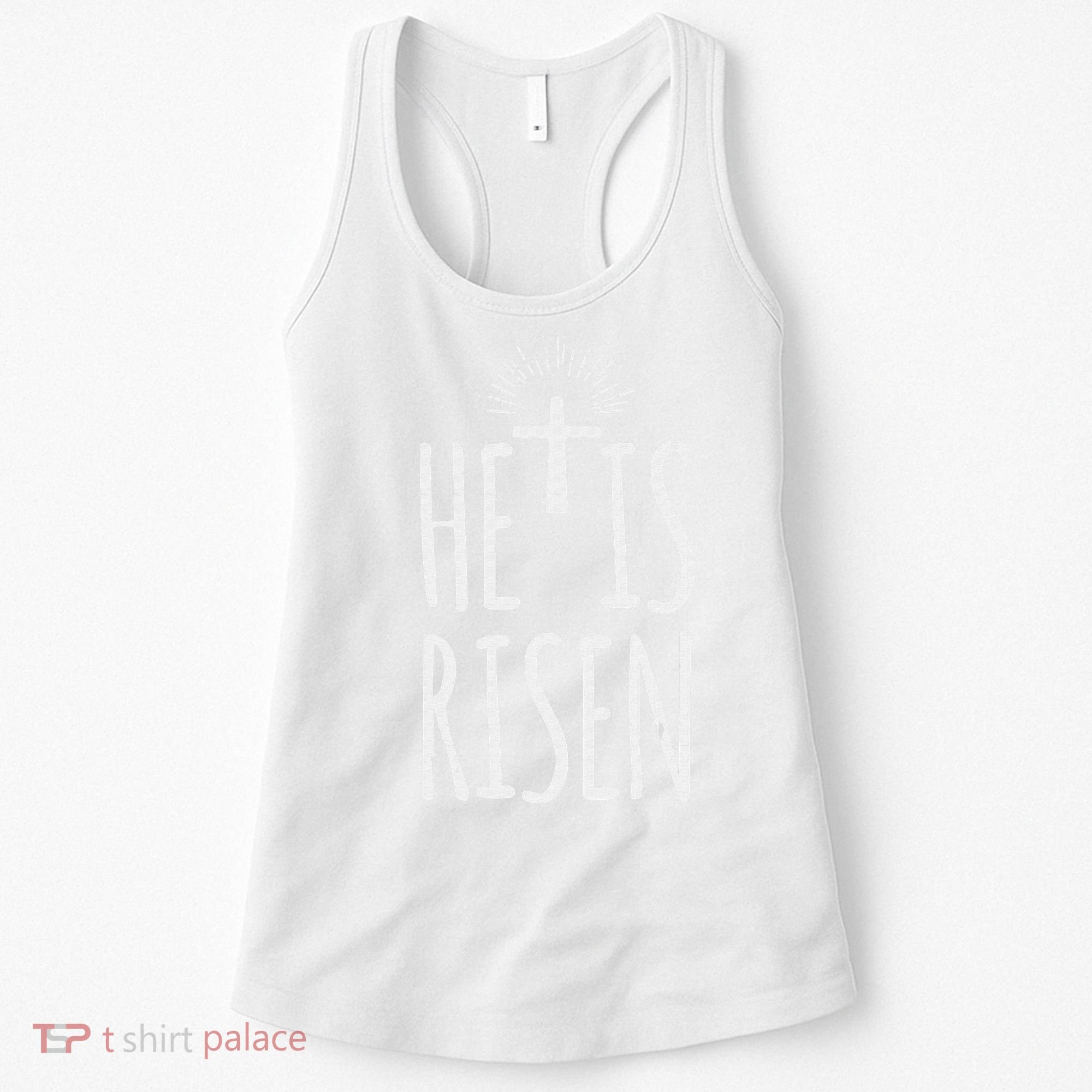 He Is Risen Christian Gifts Happy Easter Women's Tank Top