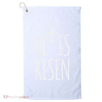 He Is Risen Christian Gifts Happy Easter Golf Towel