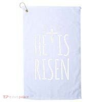 He Is Risen Christian Gifts Happy Easter Golf Towel thumb 0