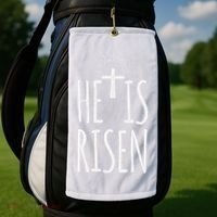 He Is Risen Christian Gifts Happy Easter Golf Towel thumb 2