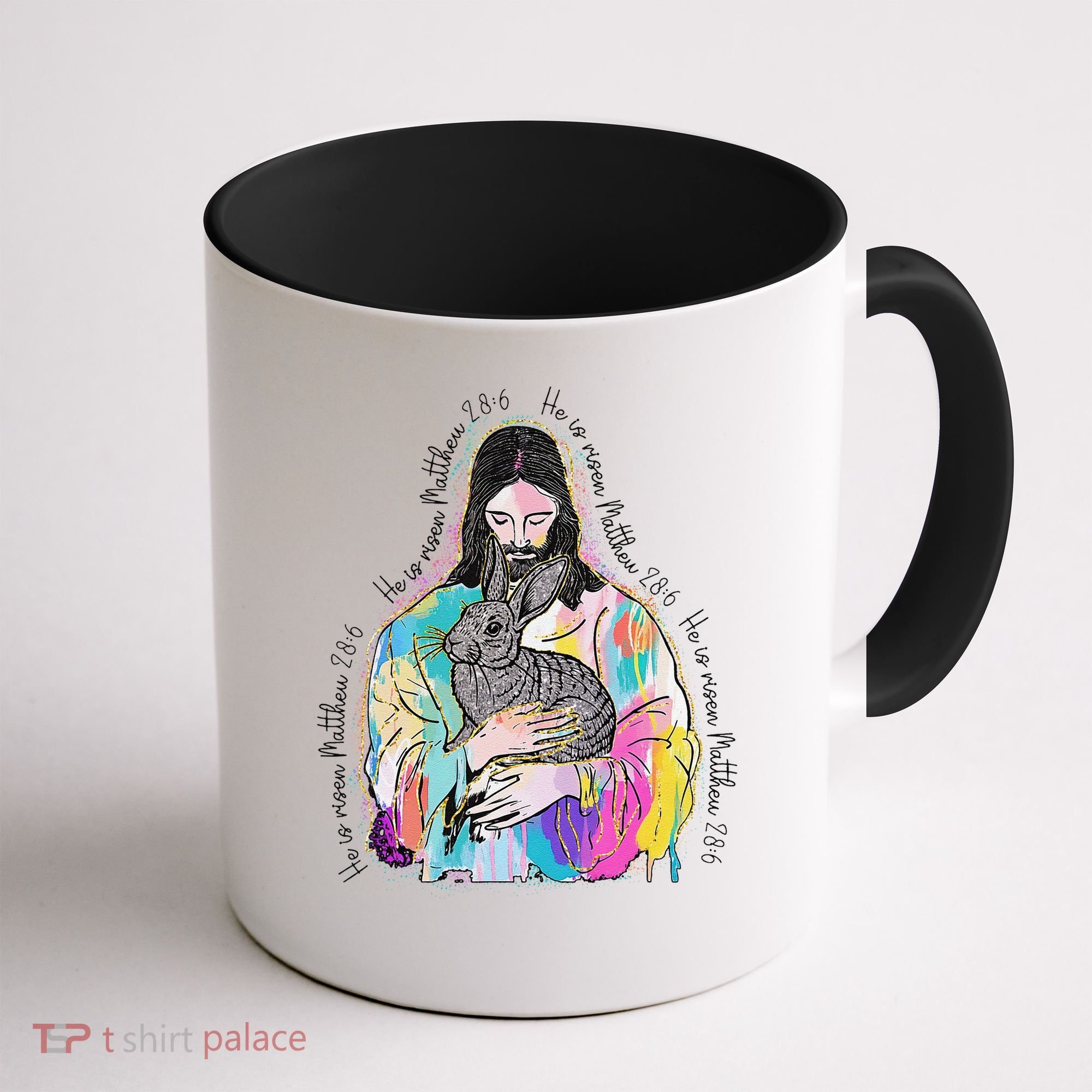 He Is Risen Matthew 286 Jesus Christian Trendy Lover Easter Coffee Mug