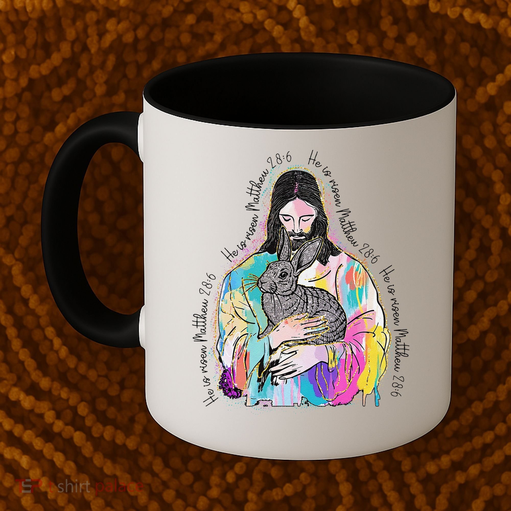 He Is Risen Matthew 286 Jesus Christian Trendy Lover Easter Coffee Mug