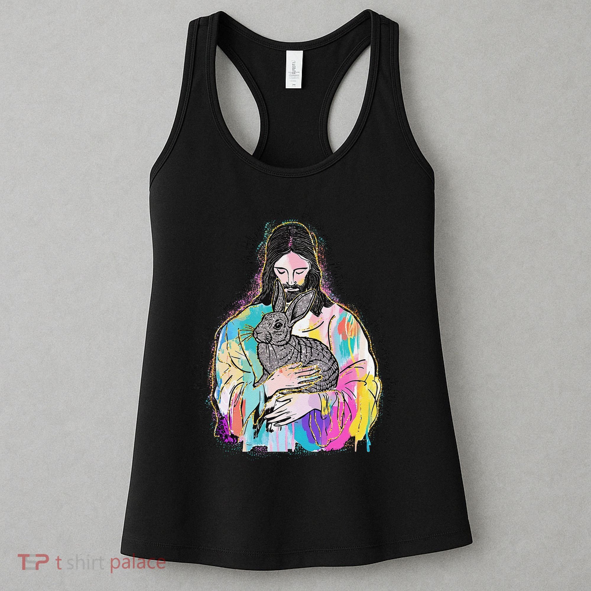 He Is Risen Matthew 286 Jesus Christian Trendy Lover Easter Women's Tank Top