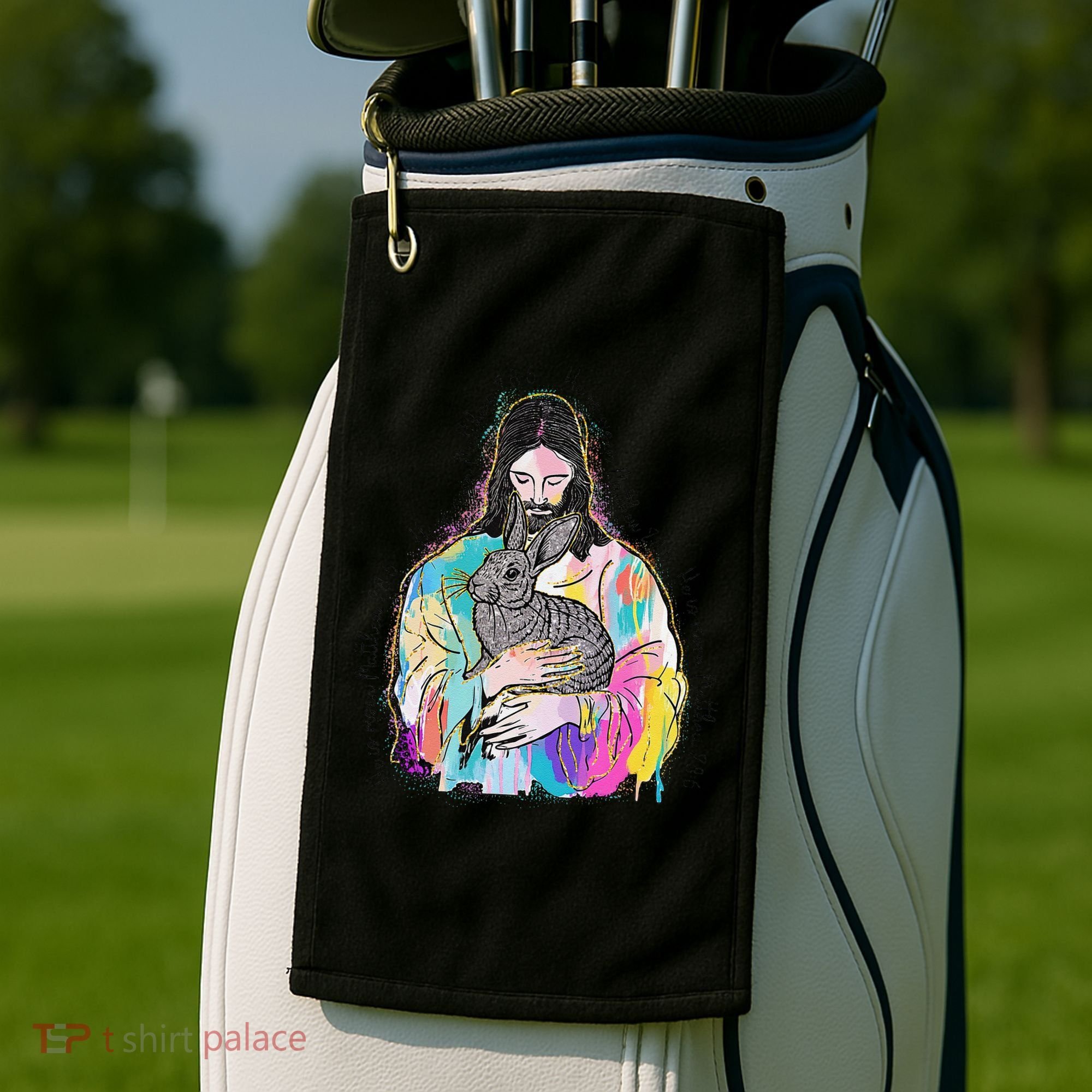 He Is Risen Matthew 286 Jesus Christian Trendy Lover Easter Golf Towel