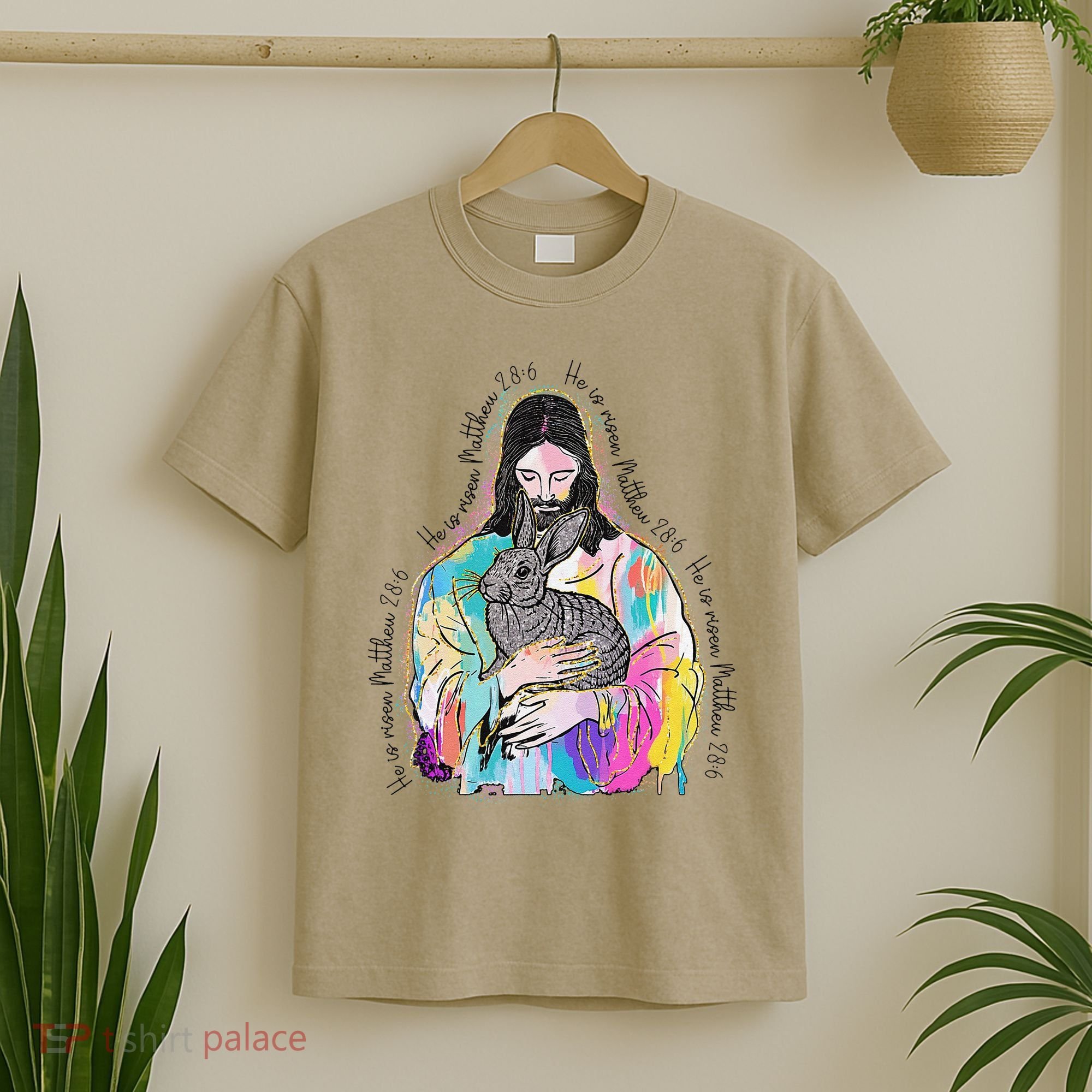 He Is Risen Matthew 286 Jesus Christian Trendy Lover Easter T-Shirt