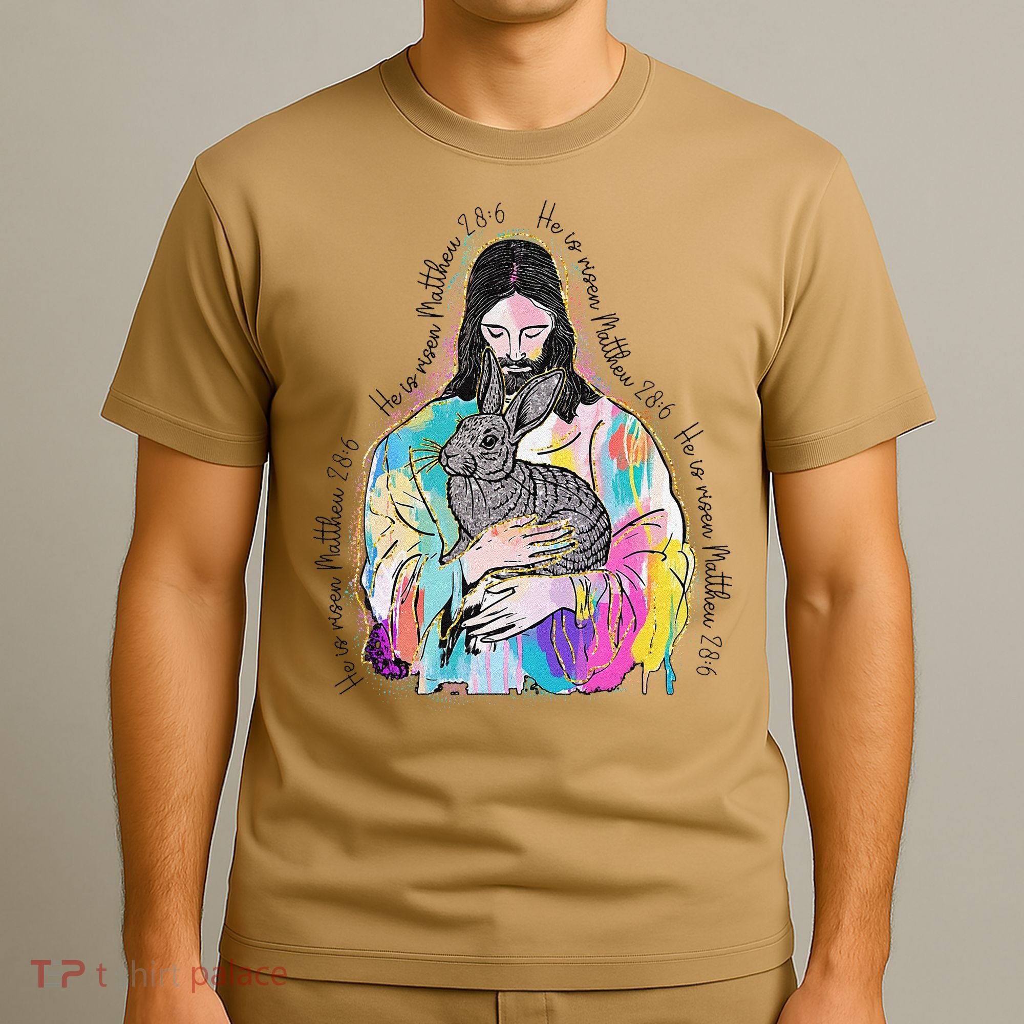 He Is Risen Matthew 286 Jesus Christian Trendy Lover Easter T-Shirt