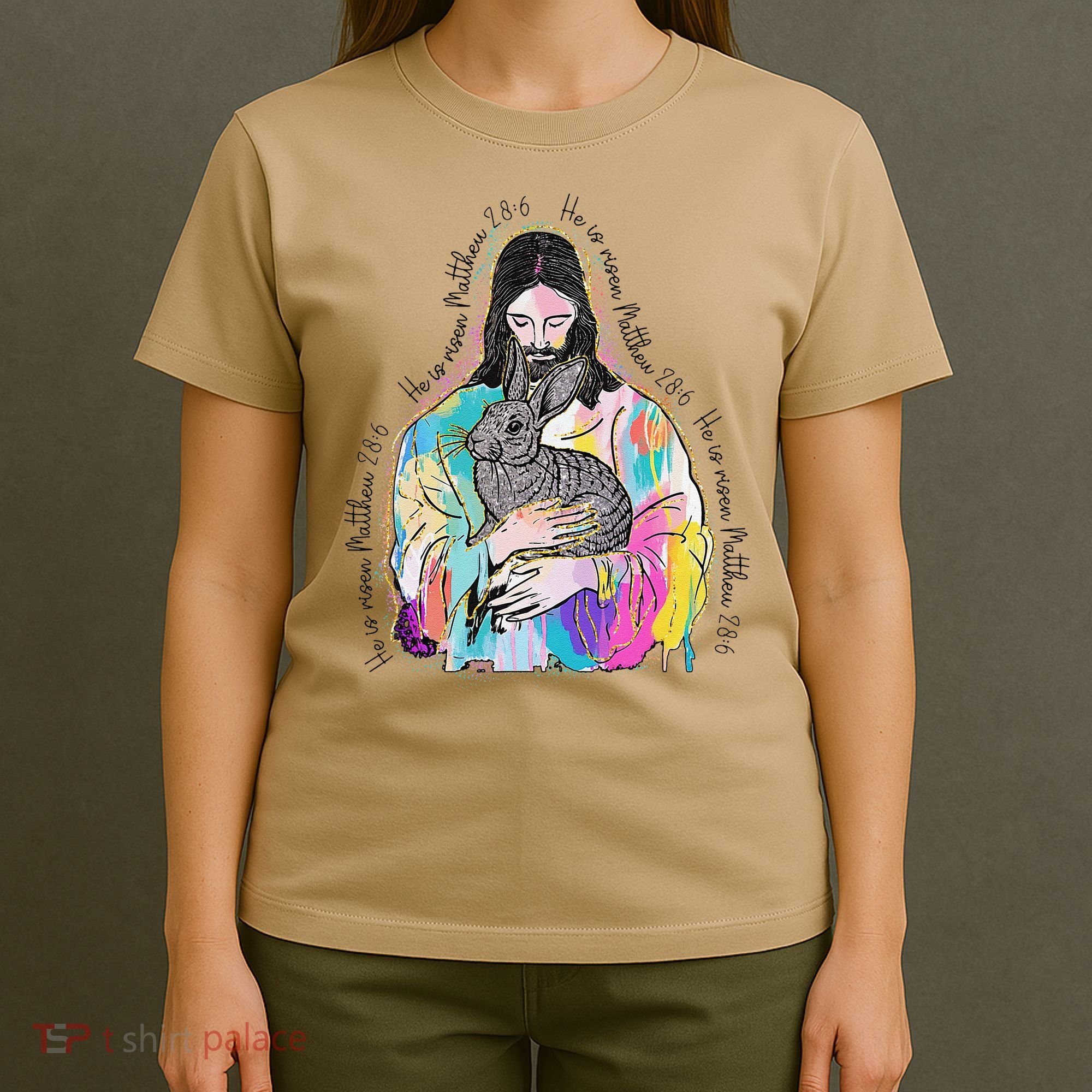 He Is Risen Matthew 286 Jesus Christian Trendy Lover Easter T-Shirt