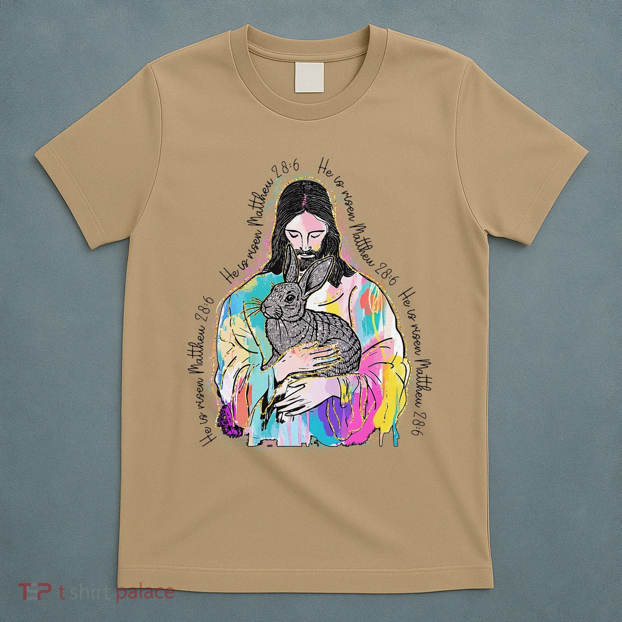 He Is Risen Matthew 286 Jesus Christian Trendy Lover Easter T-Shirt