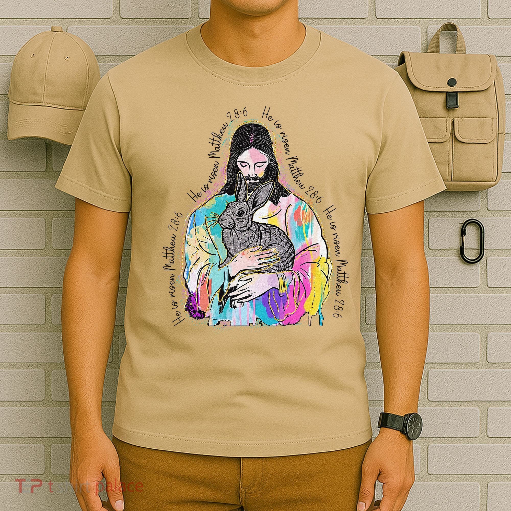 He Is Risen Matthew 286 Jesus Christian Trendy Lover Easter T-Shirt