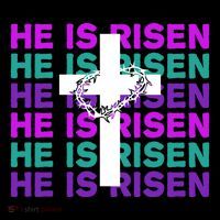 He Is Risen Retro Cross Easter Backpack thumb 2