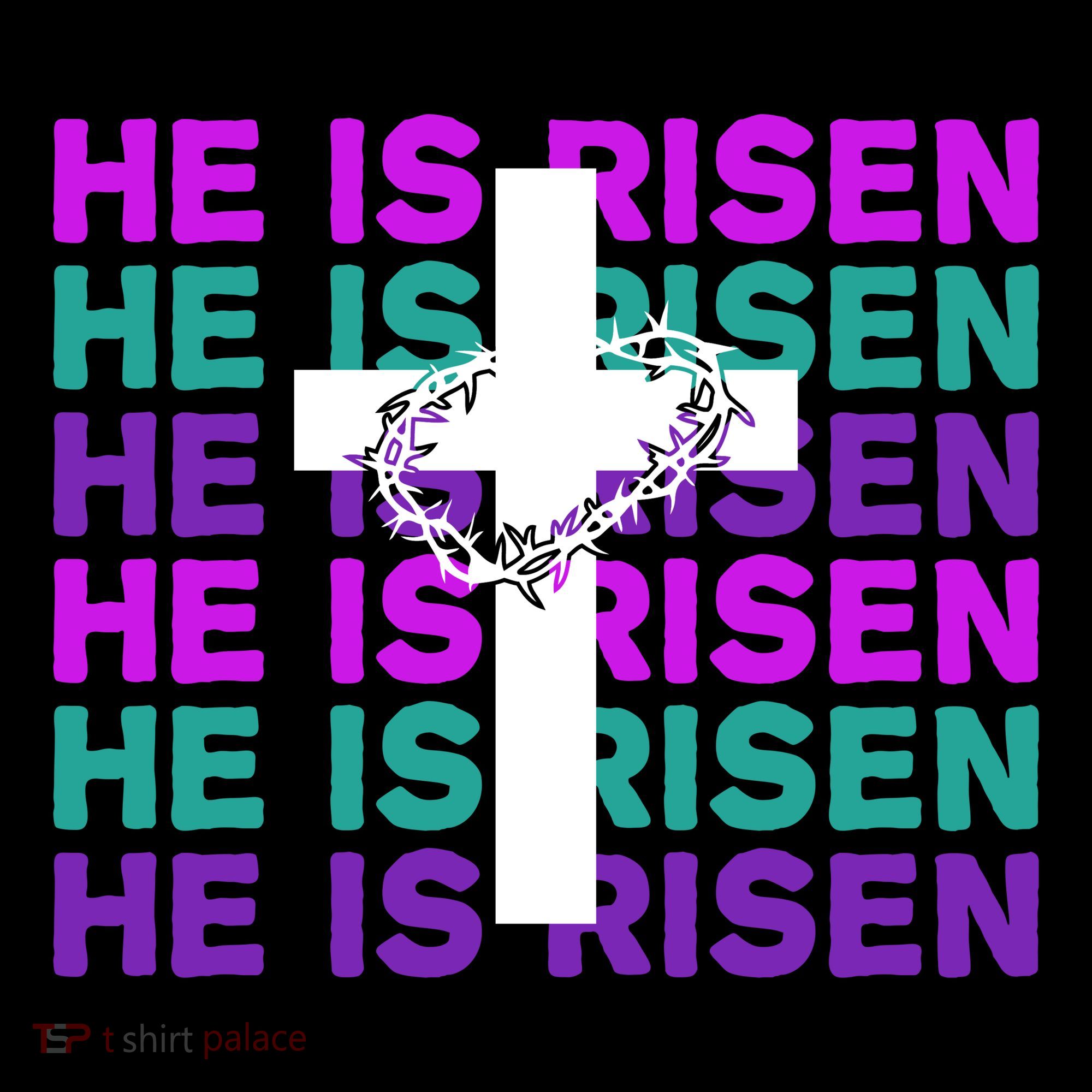 He Is Risen Retro Cross Easter Tote Bag