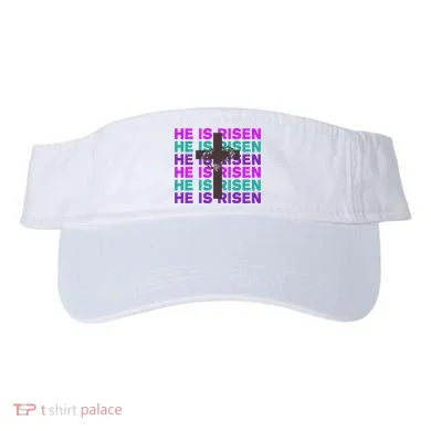 He Is Risen Retro Cross Easter Visor