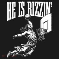 He Is Rizzin Funny Jesus Basketball Meme T-Shirt thumb 7