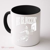 He Is Rizzin Funny Jesus Basketball Meme Coffee Mug thumb 0