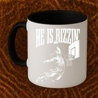 He Is Rizzin Funny Jesus Basketball Meme Coffee Mug thumb 2