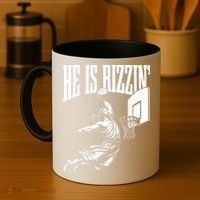 He Is Rizzin Funny Jesus Basketball Meme Coffee Mug thumb 4