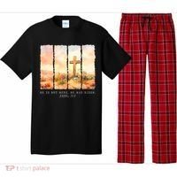 He Is Risen Christian Wildflower Happy Easter Pajama Set thumb 0