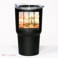 He Is Risen Christian Wildflower Happy Easter Tumbler thumb 0