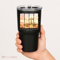He Is Risen Christian Wildflower Happy Easter Tumbler thumb 2