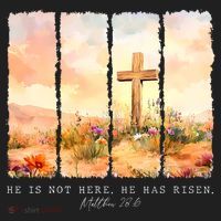 He Is Risen Christian Wildflower Happy Easter Tumbler thumb 3