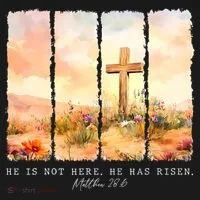 He Is Risen Christian Wildflower Happy Easter Toddler Hoodie thumb 2