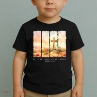 He Is Risen Christian Wildflower Happy Easter Toddler T-Shirt thumb 2