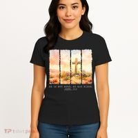 He Is Risen Christian Wildflower Happy Easter Women's T-Shirt thumb 4