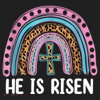 He Is Risen Rainbow Easter Cross Women's Sweatshirt thumb 2