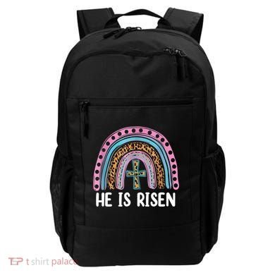 He Is Risen Rainbow Easter Cross Backpack