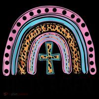 He Is Risen Rainbow Easter Cross Coffee Mug thumb 5