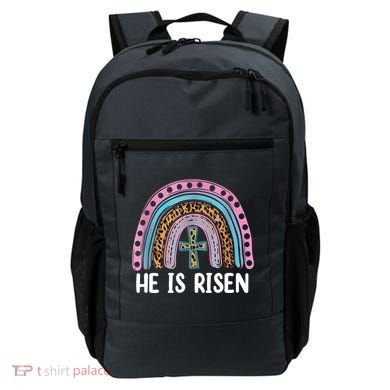 He Is Risen Rainbow Easter Cross Backpack