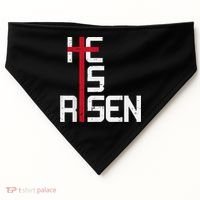 He Is Risen Cross Jesus Easter Christian Religiousns USA-Made Doggie Bandana thumb 0