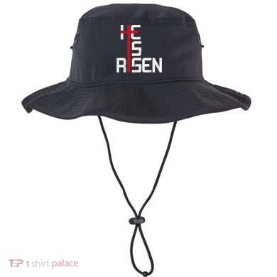 He Is Risen Cross Jesus Easter Christian Religiousns Bucket Hat