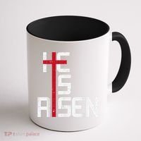 He Is Risen Cross Jesus Easter Christian Religiousns Coffee Mug thumb 1