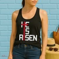 He Is Risen Cross Jesus Easter Christian Religiousns Women's Tank Top thumb 2