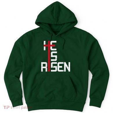 He Is Risen Cross Jesus Easter Christian Religiousns Hoodie