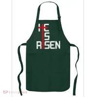 He Is Risen Cross Jesus Easter Christian Religiousns Apron thumb 0