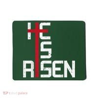 He Is Risen Cross Jesus Easter Christian Religiousns Mousepad thumb 0