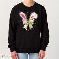 He Is Risen Easter Cross Coquette Jesus Christian Religious Women's Sweatshirt thumb 0