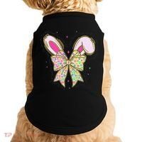 He Is Risen Easter Cross Coquette Jesus Christian Religious Doggie Tank thumb 0