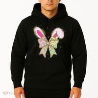 He Is Risen Easter Cross Coquette Jesus Christian Religious Hoodie thumb 2